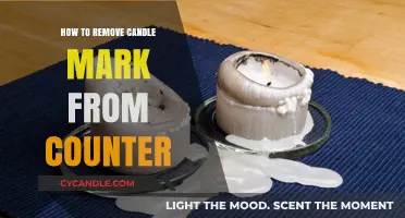 Removing Candle Marks: Quick and Easy Counter Clean