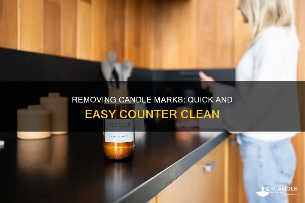 how to remove candle mark from counter