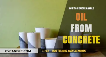 Removing Candle Wax and Oil Stains from Concrete