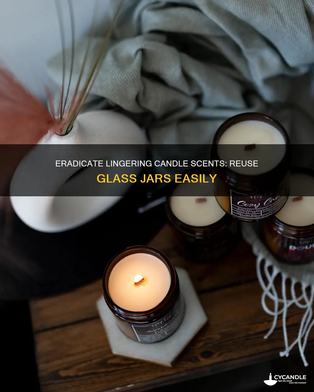 how to remove candle smell from jar
