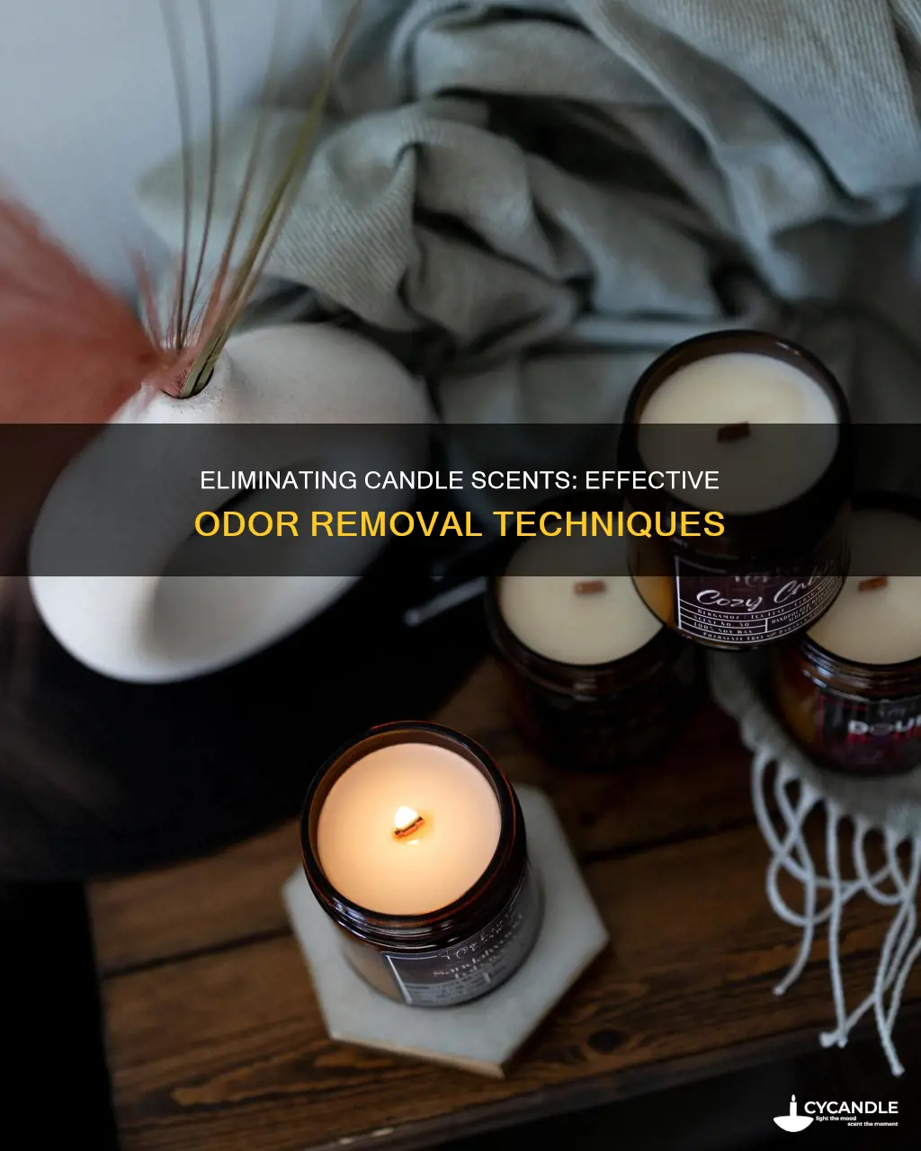 how to remove candle smell