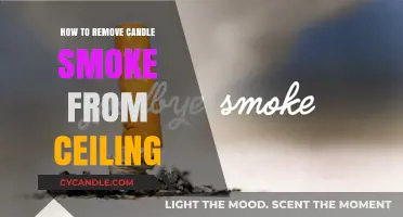 Get Rid of Candle Smoke Stains on Your Ceiling