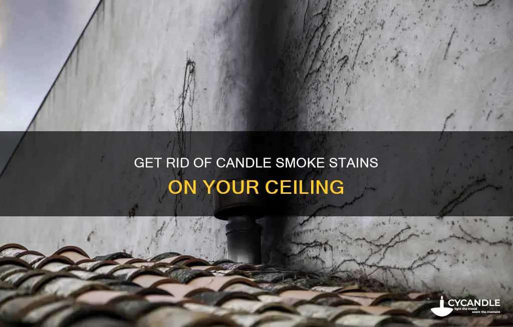 how to remove candle smoke from ceiling