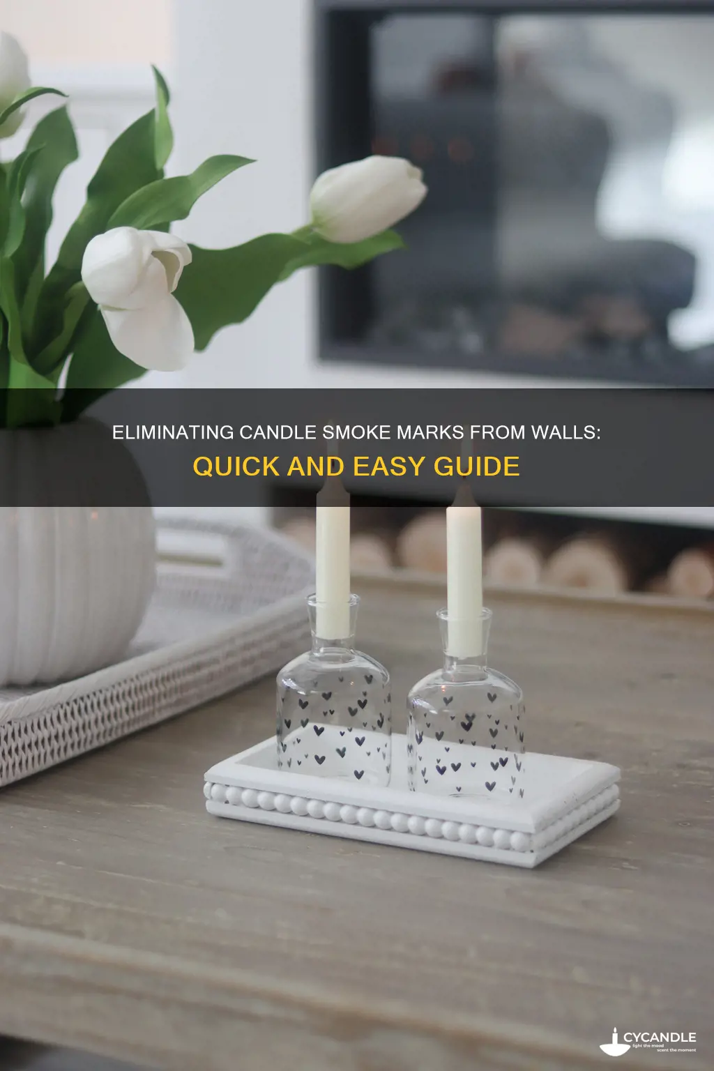how to remove candle smoke marks from walls