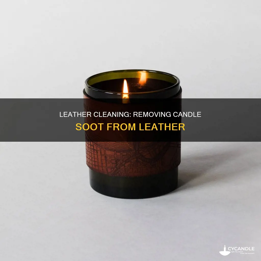 how to remove candle soot from leather