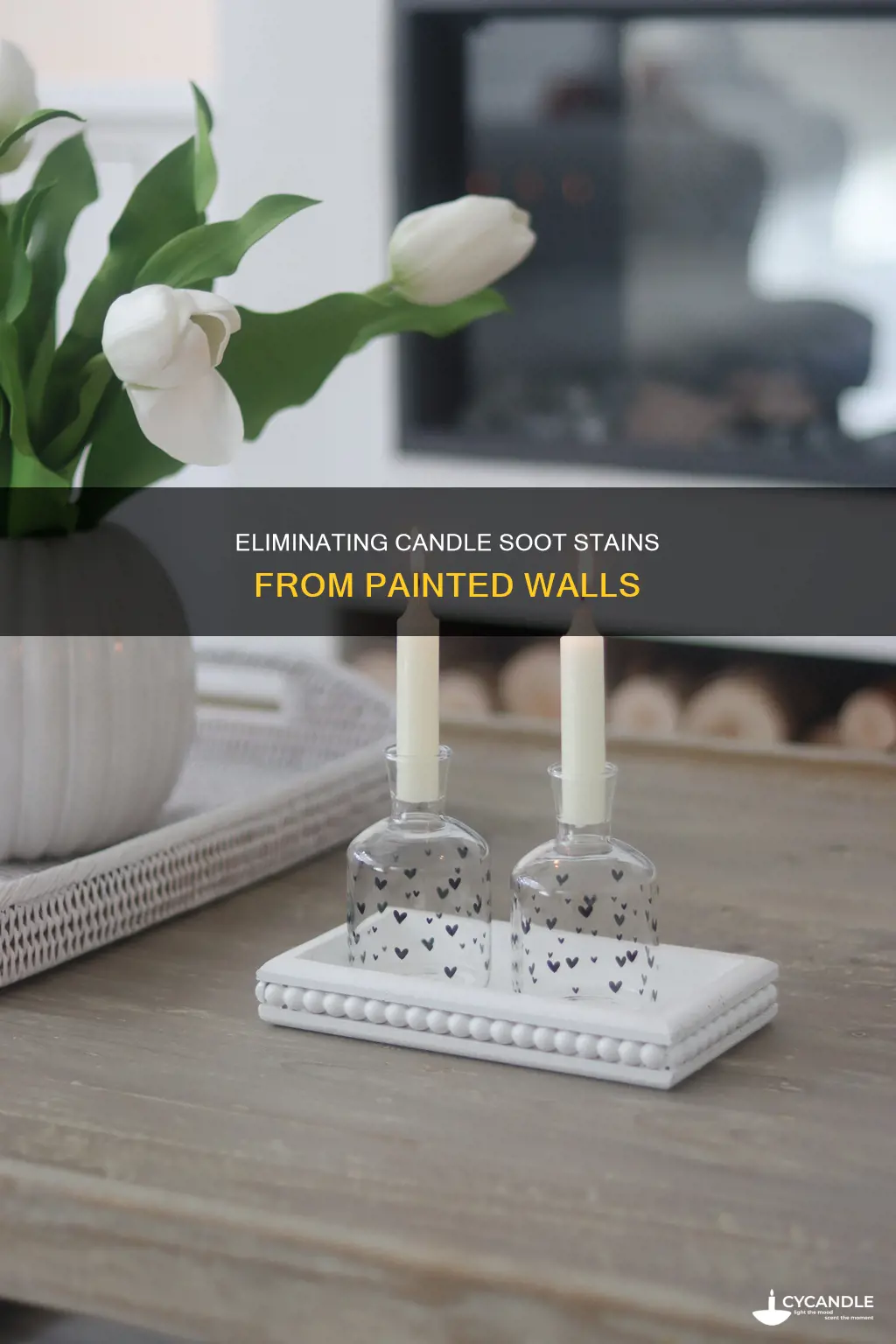 how to remove candle soot from paint