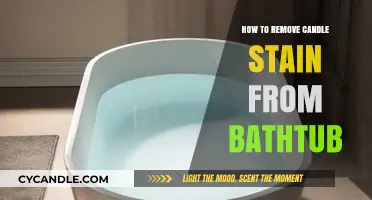 Get Rid of Candle Stains in Your Bathtub Easily