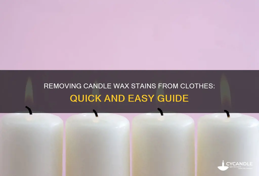 how to remove candle stain from clothes