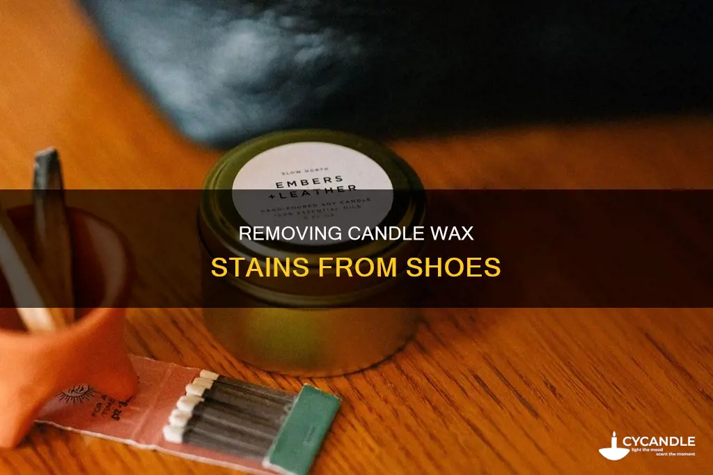 how to remove candle stain from shoes