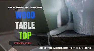 Removing Candle Stains from Wood Table Tops