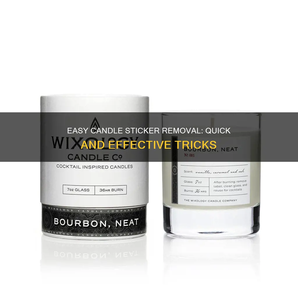 how to remove candle stickers