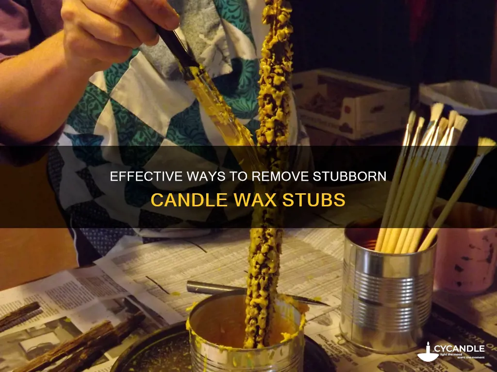 how to remove candle stubs