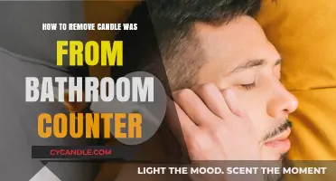 Easy Candle Wax Removal from Bathroom Counters
