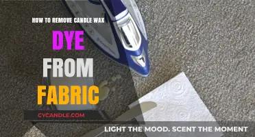 Effective Methods to Remove Candle Wax Dye Stains from Fabric