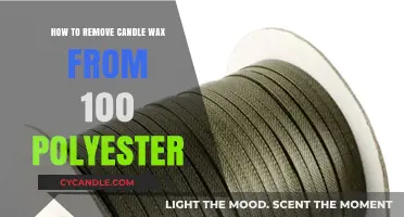 Effective Ways to Remove Candle Wax from 100% Polyester Fabric