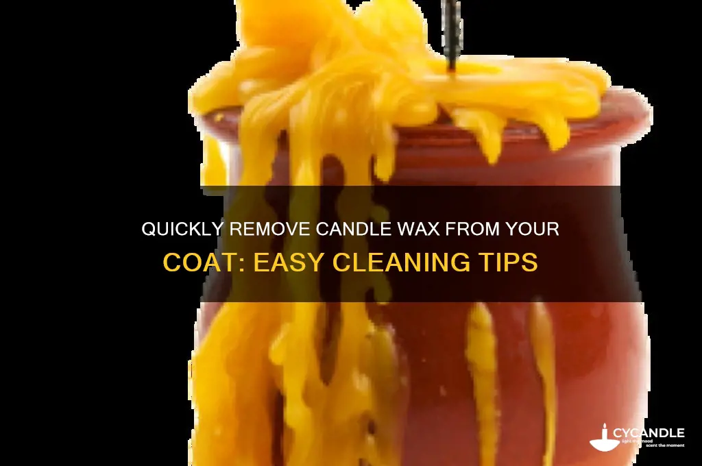 how to remove candle wax from a coat