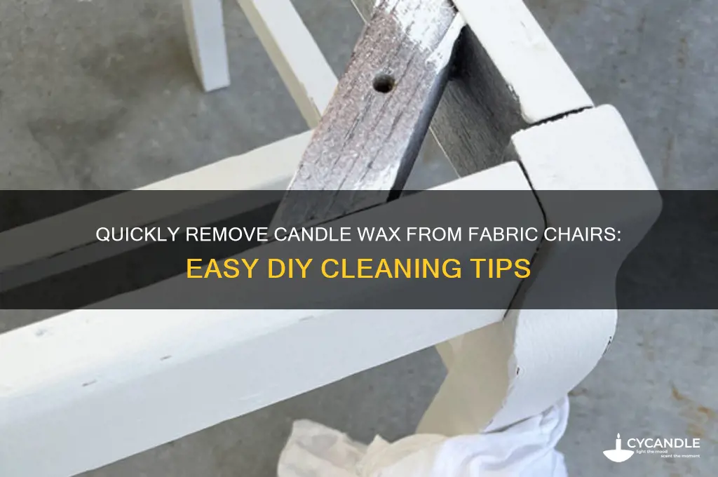 how to remove candle wax from a fabric chair