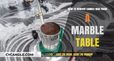 Effortlessly Remove Candle Wax from Your Marble Table: A Quick Guide