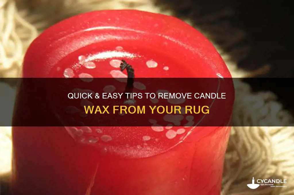 how to remove candle wax from a rug