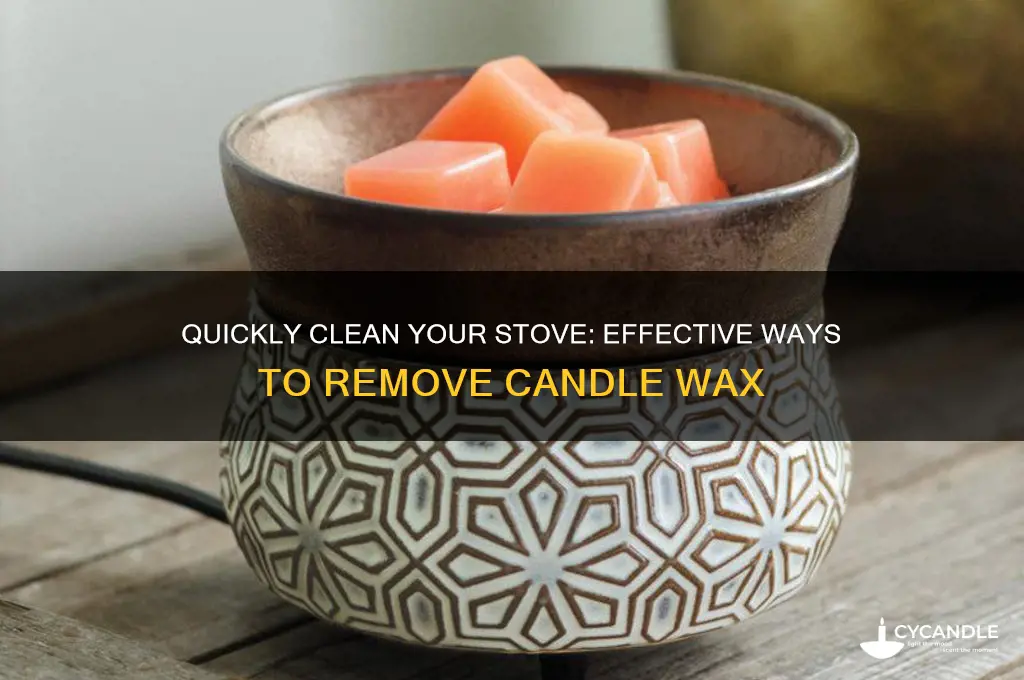 how to remove candle wax from a stove top