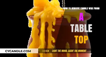 Effective Ways to Remove Candle Wax from Your Table Top