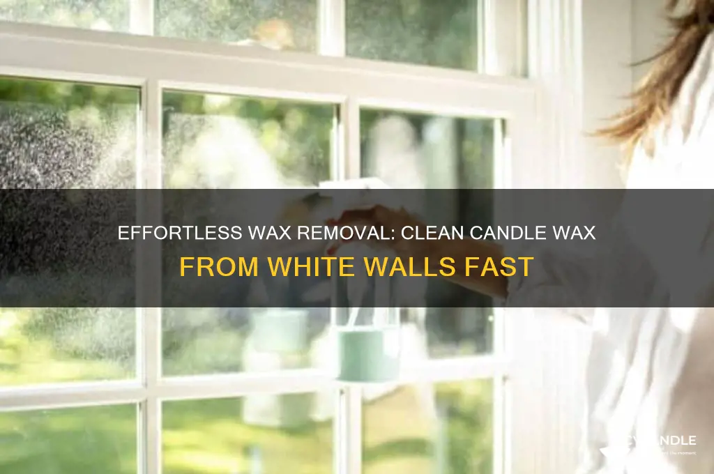 how to remove candle wax from a white wall