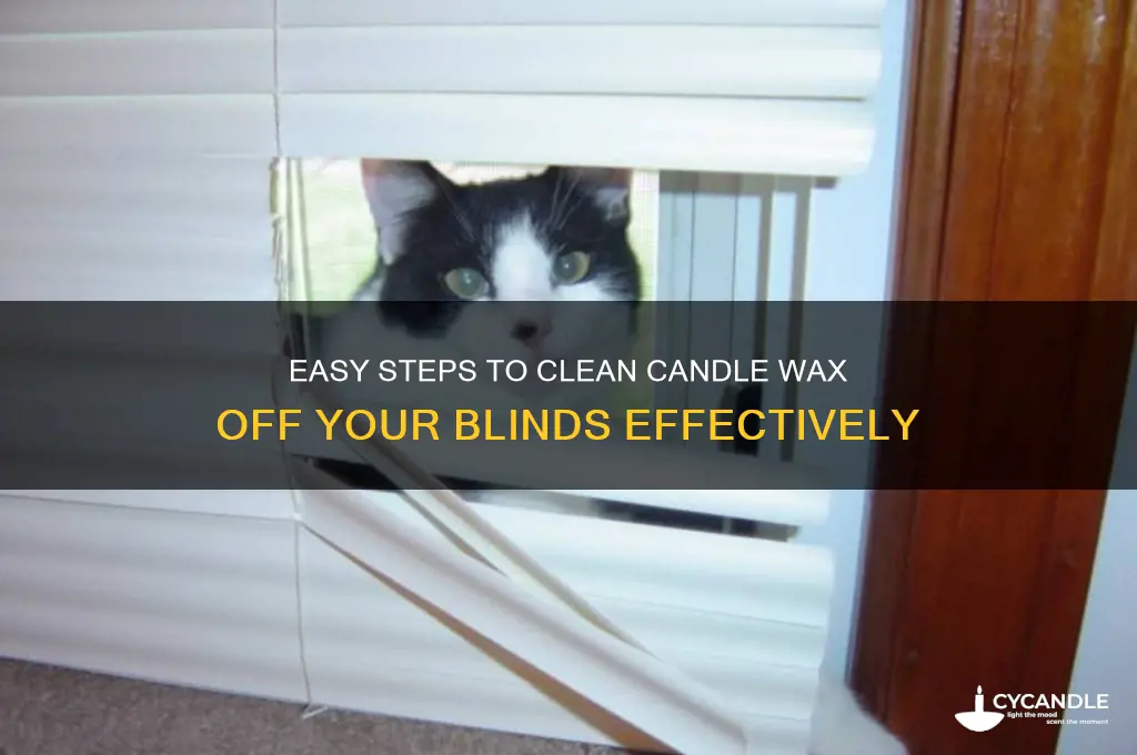 how to remove candle wax from blinds