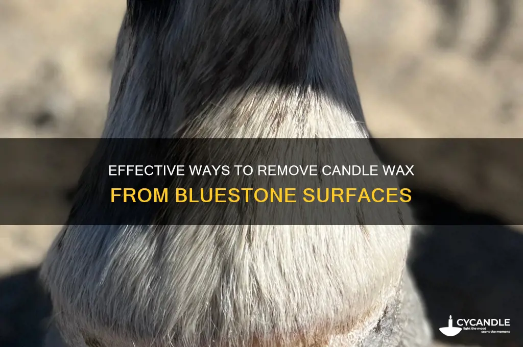 how to remove candle wax from bluestone