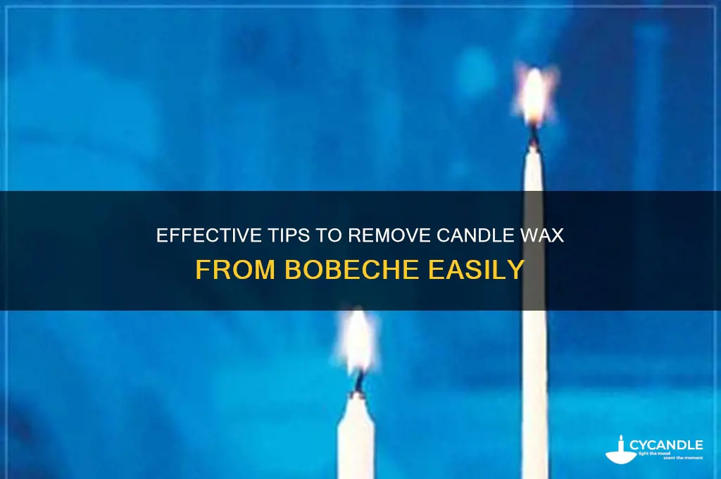how to remove candle wax from bobeche