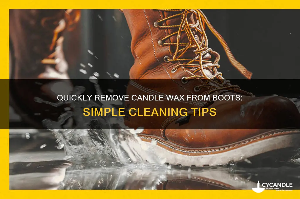 how to remove candle wax from boots