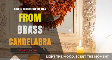 Effortless Brass Candelabra Cleaning: Removing Candle Wax with Ease