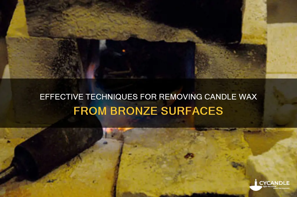 how to remove candle wax from bronze