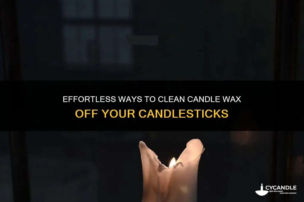 how to remove candle wax from candlesticks