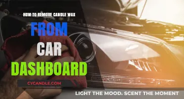 Quickly Clean Your Car: Removing Candle Wax from Dashboard Surfaces