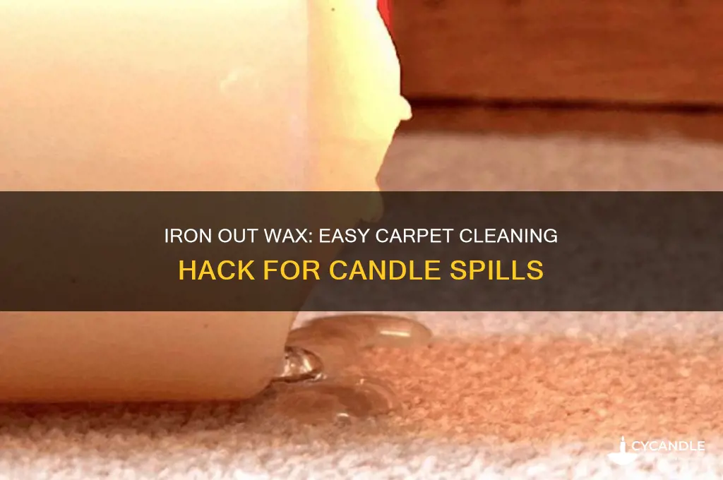 how to remove candle wax from carpet with an iron