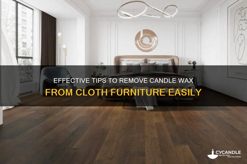 how to remove candle wax from cloth furniture