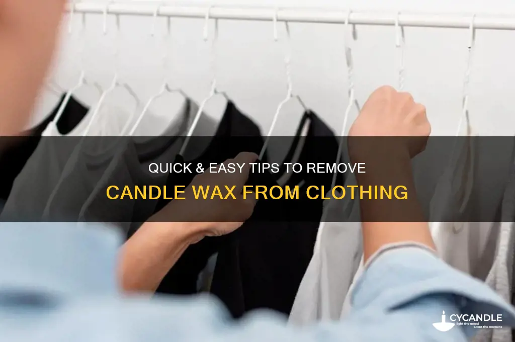 how to remove candle wax from cloting