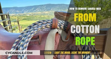 Easy Steps to Clean Candle Wax Off Cotton Rope