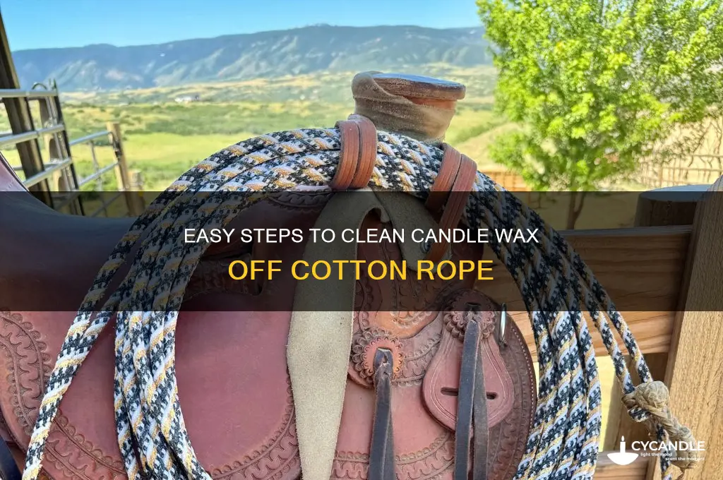 how to remove candle wax from cotton rope