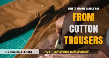 Effective Tips to Remove Candle Wax from Cotton Trousers Easily
