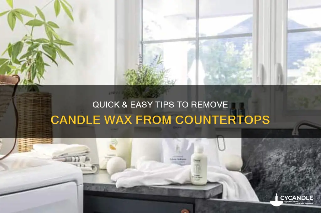 how to remove candle wax from counter