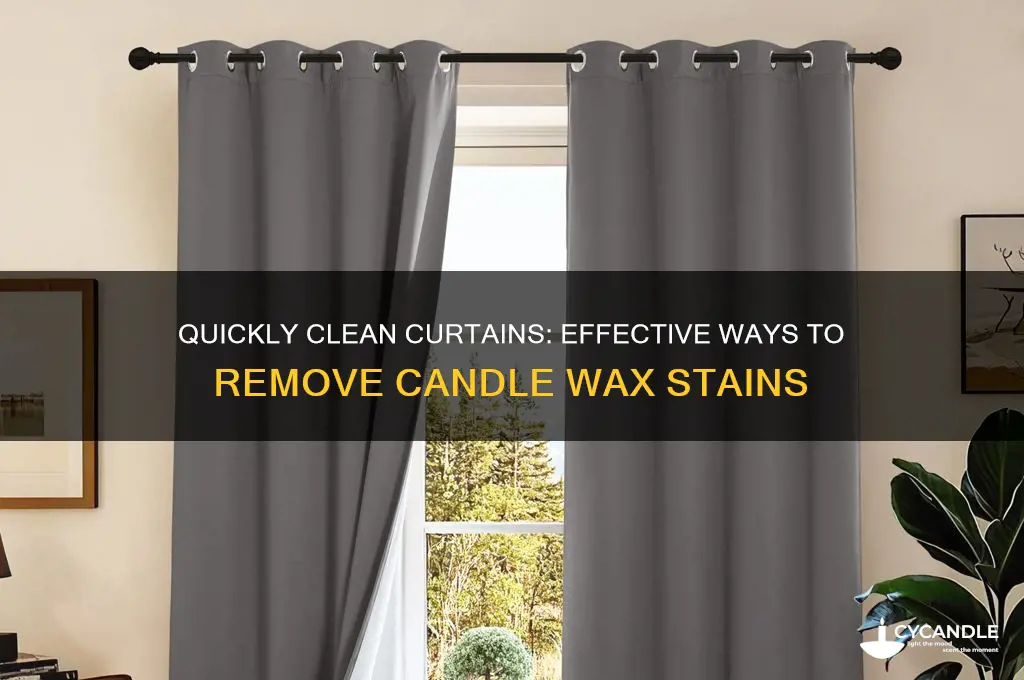how to remove candle wax from curtains