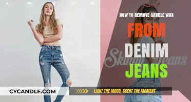 Easy DIY Guide: Removing Candle Wax Stains from Denim Jeans