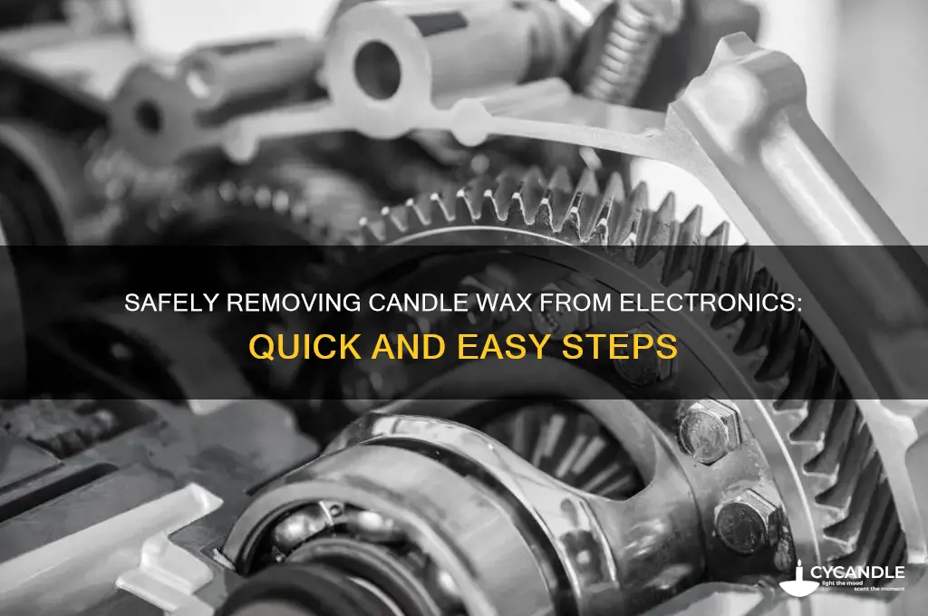 how to remove candle wax from electronics