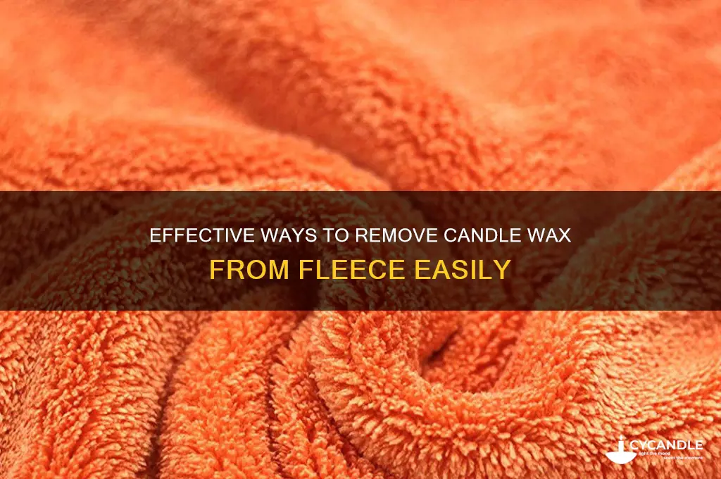 how to remove candle wax from fleece
