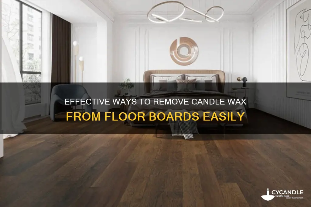 how to remove candle wax from floor boards