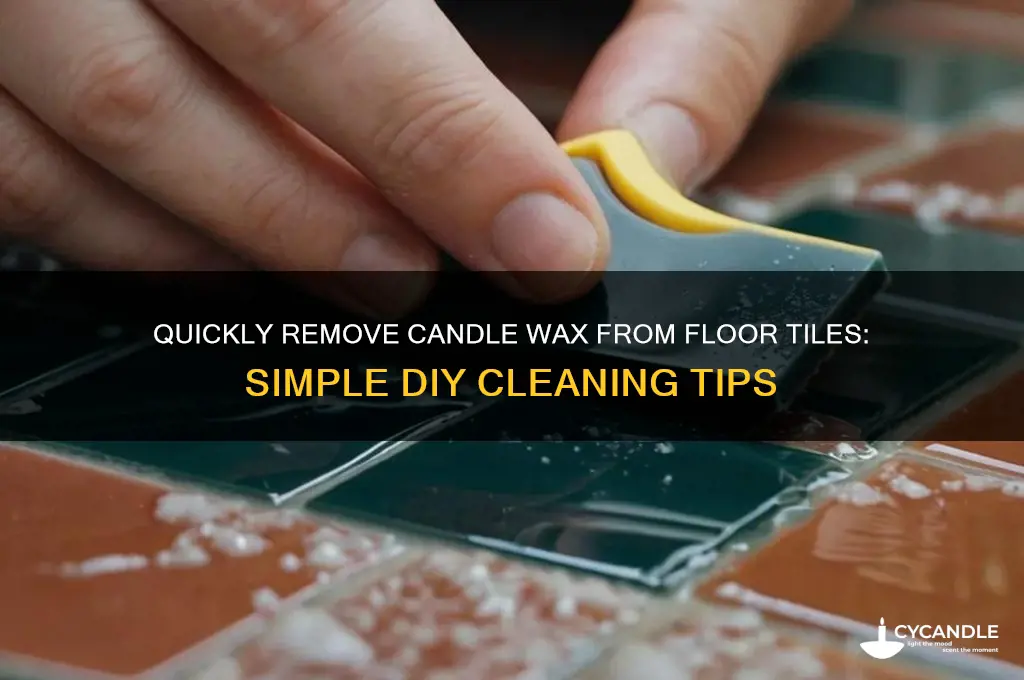 how to remove candle wax from floor tiles