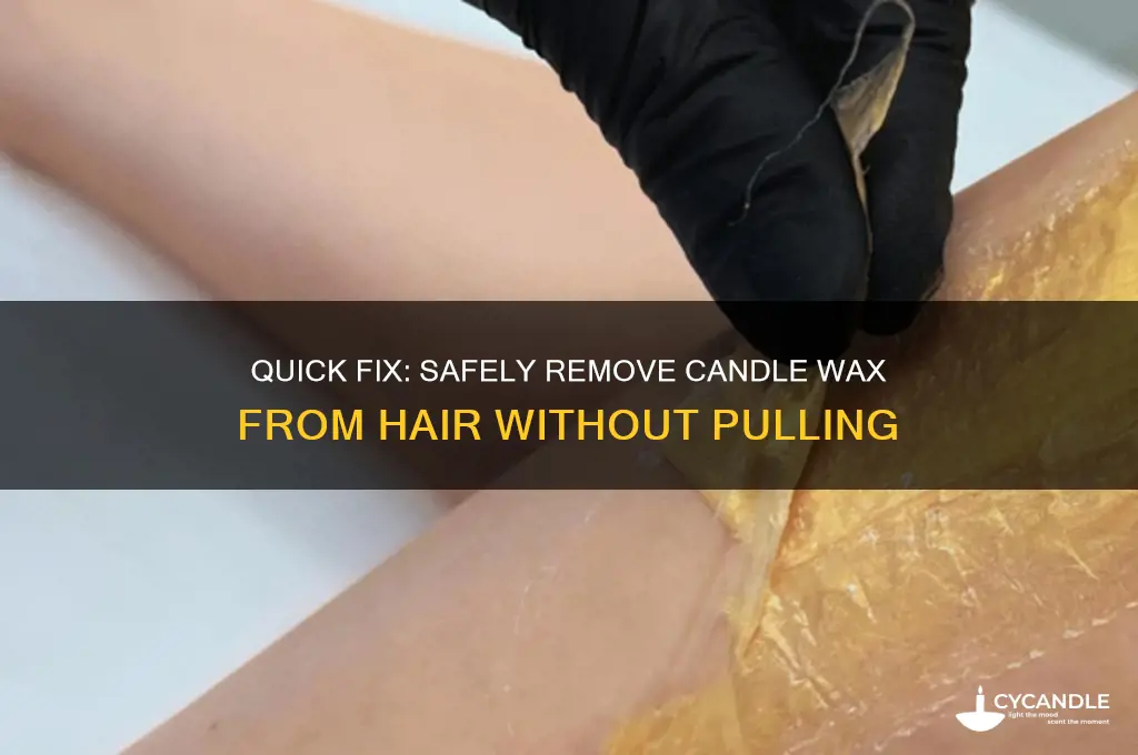 how to remove candle wax from hair without removing hair