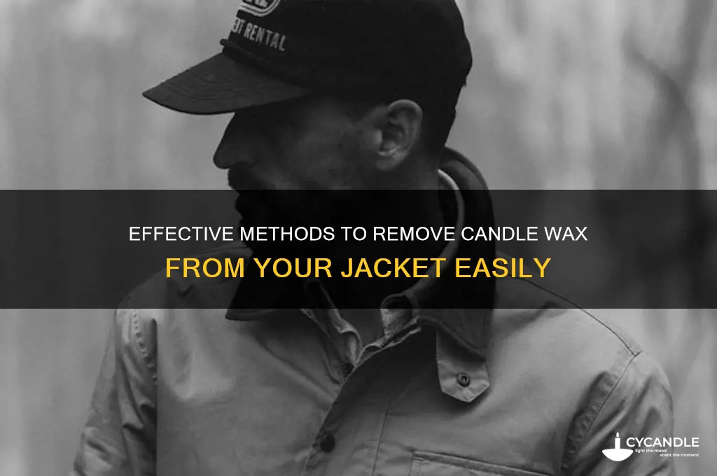 how to remove candle wax from jacket