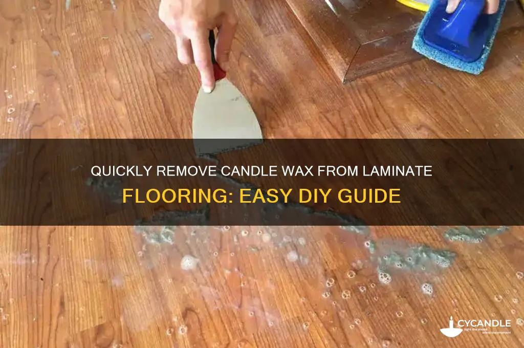 how to remove candle wax from laminate flooring